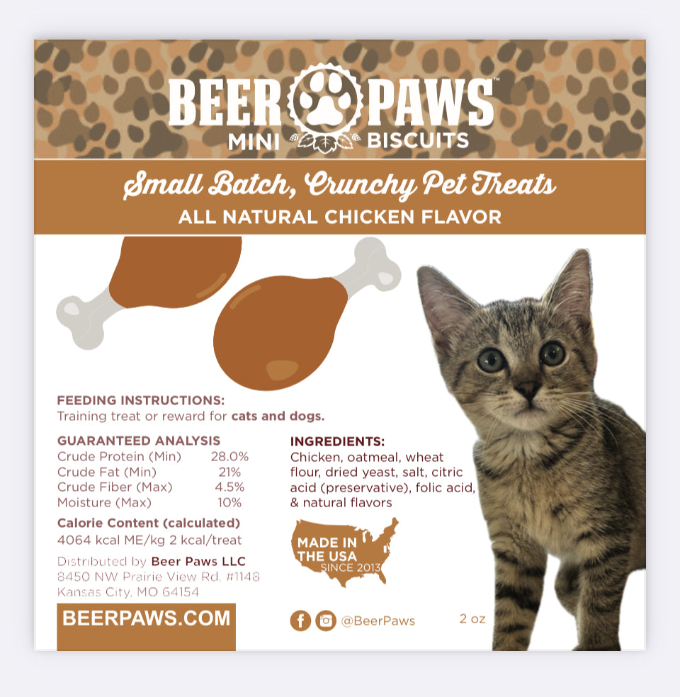 Beer Paws Mini Biscuits for Cats and Dogs