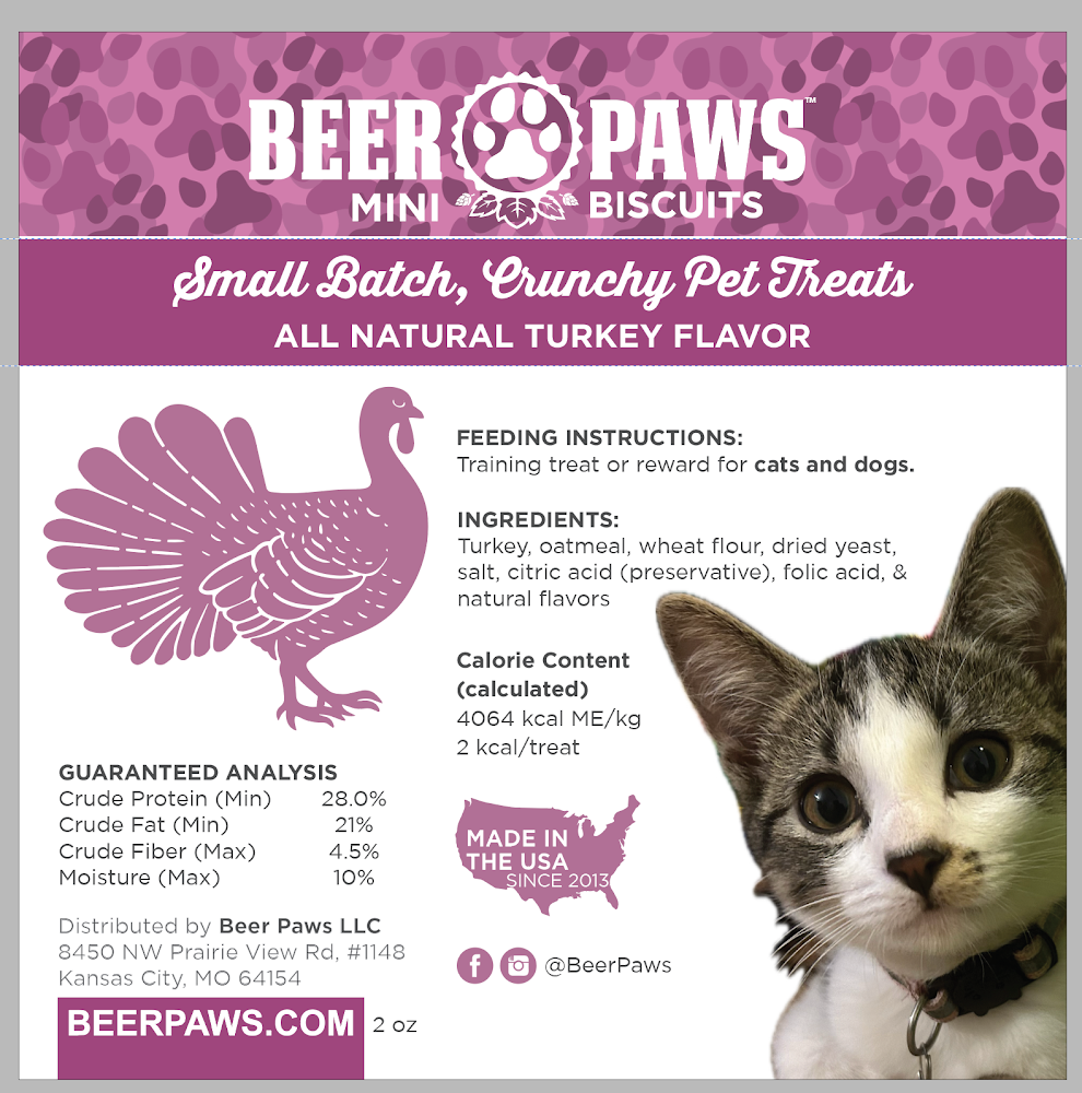 Beer Paws Mini Biscuits for Cats and Dogs