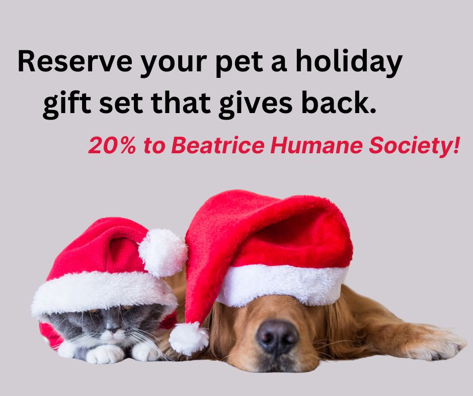 Pet Holiday Gift Bundle benefitting Beatrice Humane Society - For Shipping