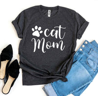 Thumbnail for Cat Mom T-shirt