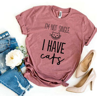 Thumbnail for I’m Not Single I Have Cats T-shirt