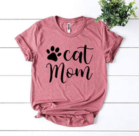 Thumbnail for Cat Mom T-shirt