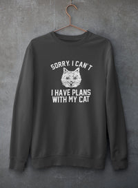 Thumbnail for Sorry I Can't I Have Plans With My Cat Sweat Shirt