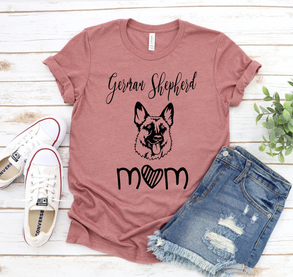 German Shepherd Mom T shirt